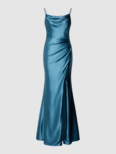 Luxuar Abendkleid in Wasserfalloptik Aqua 2