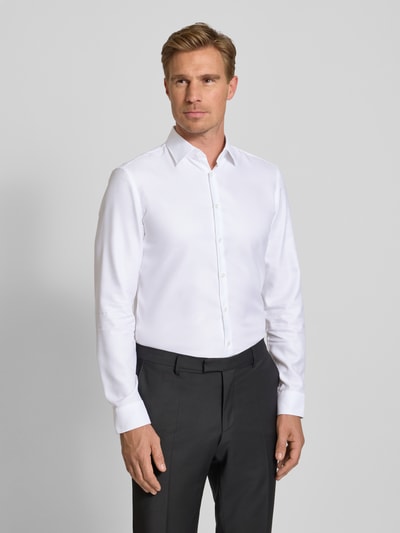 Jake*s Slim Fit Business-Hemd mit Kentkragen Weiss 4