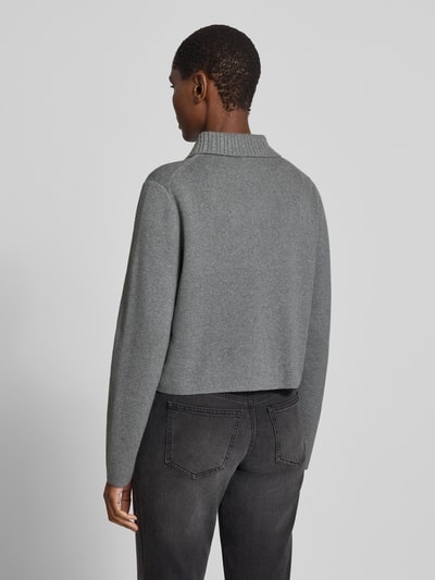 Tommy Hilfiger Strickjacke aus Baumwoll-Woll-Mix Dunkelgrau 5