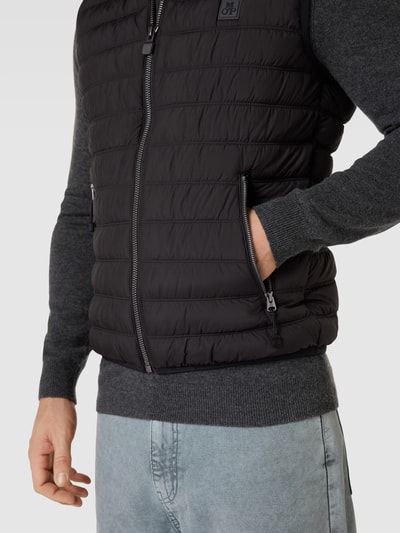 Marc O'Polo Steppweste mit Label-Detail Schwarz 3