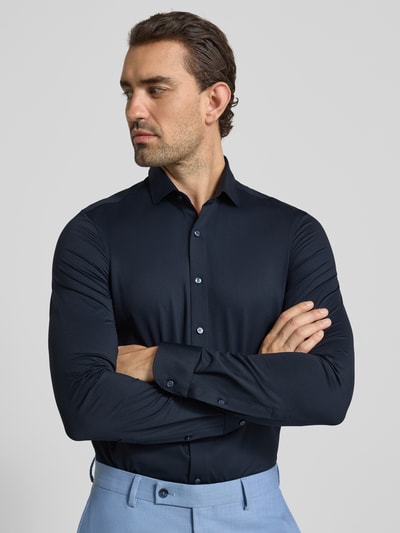 OLYMP Level Five Slim Fit Businesshemd mit Kentkragen Marine 3