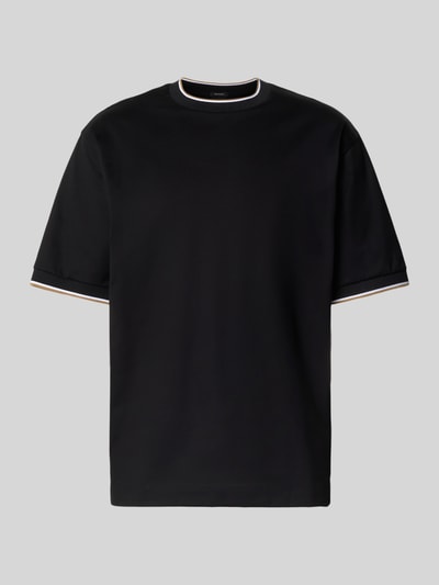 BOSS Regular fit T-shirt van puur katoen, model 'TAMES' Zwart - 2