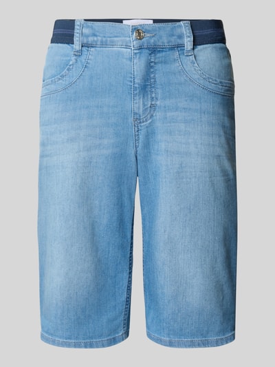 Angels Regular fit bermuda met elastische band, model 'SPORTY' Blauw - 2