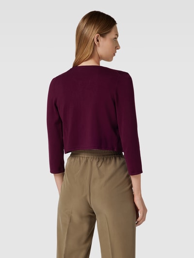 Jake*s Cocktail Bolero van viscosemix met haakjessluiting Bordeaux - 5