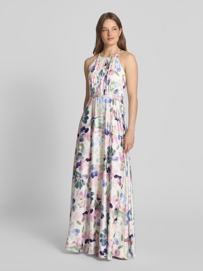 Jake*s Cocktail Abendkleid mit Bindegürtel Ecru 4