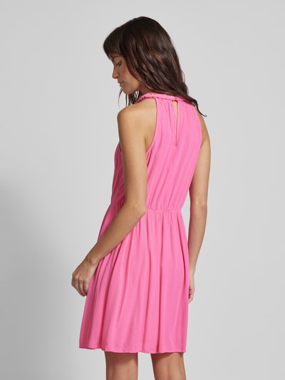 Vila Sukienka mini z wiązaniem na szyi model ‘VIMESA’ Różowy 5
