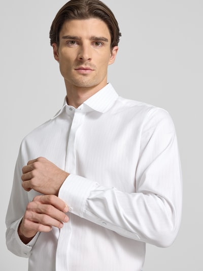 ETERNA Modern fit zakelijk overhemd met knoopsluiting Wit - 3