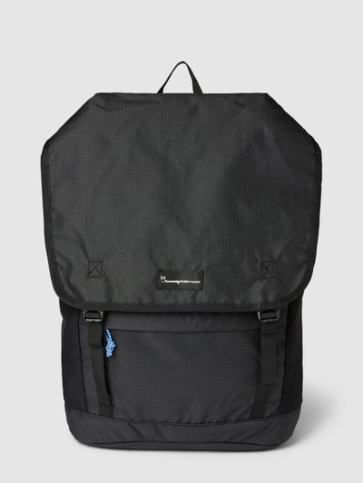 Knowledge Cotton Apparel Rucksack mit Label-Detail Black 2