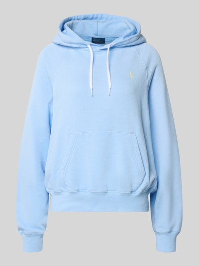Produktfoto, Regular Fit Hoodie aus Baumwoll-Mix von Polo Ralph Lauren, Optik: Unifarben, Kapuze, Langarm, Kängurutasche, Logo-Stitching, Sweat