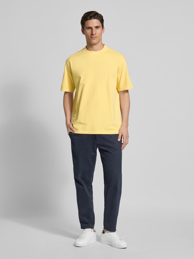 BOSS Orange Comfort Fit T-Shirt aus reiner Baumwolle GELB 1