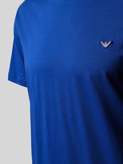 Emporio Armani T-Shirt mit Label-Patch Royal 2