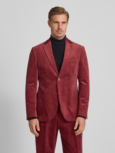 MCNEAL 2-knoops colbert met reverskraag Donkerrood - 4
