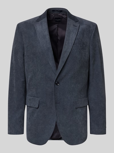 Christian Berg Men Slim Fit Sakko mit Reverskragen Blau 2