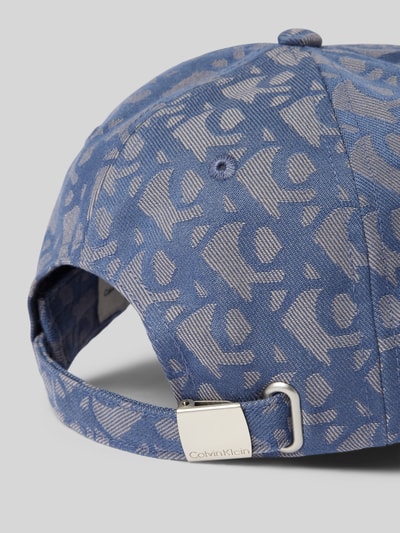 CK Calvin Klein Baseballpet met label- en structuurmotief Blauw - 3