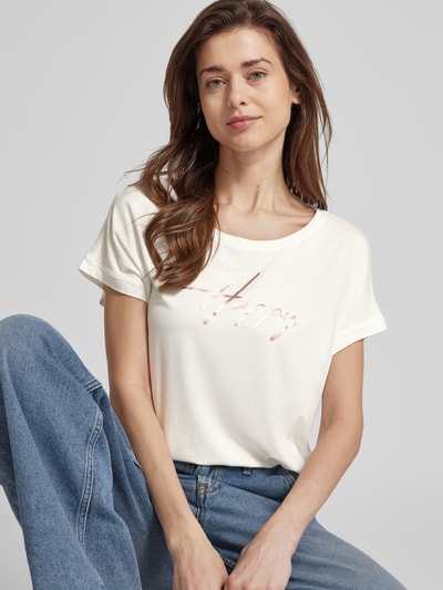 s.Oliver RED LABEL T-Shirt mit Motiv-Print Offwhite 3