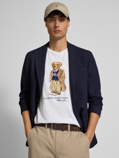 Polo Ralph Lauren Custom Slim Fit T-Shirt mit Rundhalsausschnitt Weiss 3