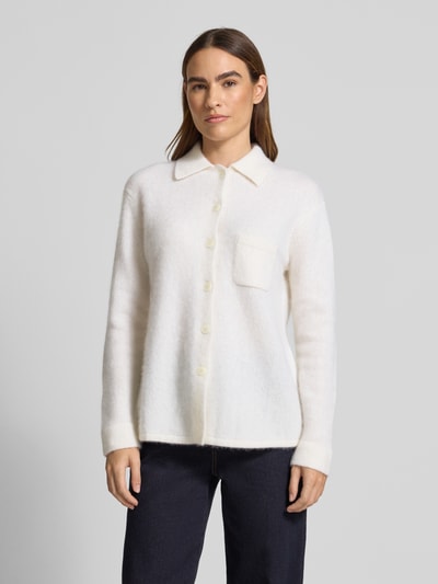 Herzensangelegenheit Strickjacke aus Kaschmir-Baumwoll-Mix Offwhite 4