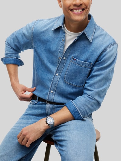 Tommy Jeans Regular Fit Jeanshemd aus reiner Baumwolle Jeansblau 3
