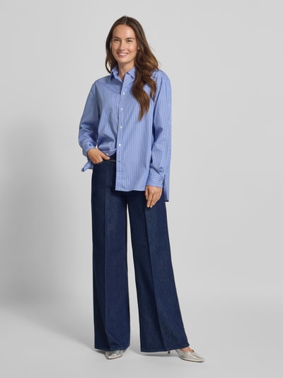 Raffaello Rossi Flared fit jeans met riem, model 'SVENTY' Marineblauw - 1