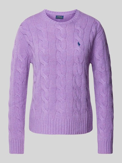 Polo Ralph Lauren Wollen pullover met kabelpatroon Paars - 2