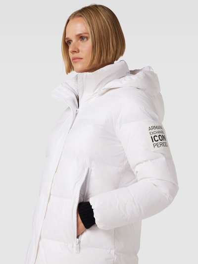 ARMANI EXCHANGE Daunenmantel mit Reißverschlusstaschen Offwhite 3