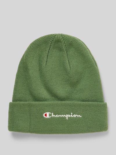 CHAMPION Muts in gebreide look met logostitching Lichtgroen - 1