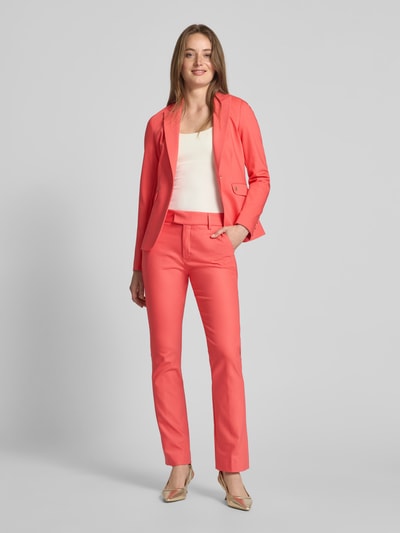 MOS MOSH Slim fit stoffen broek met steekzakken, model 'ELLEN' Koraal - 1