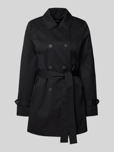 Vero Moda Regular Fit Trenchcoat mit Taillengürtel Modell 'CHELSEA OLIVIA' Black 2