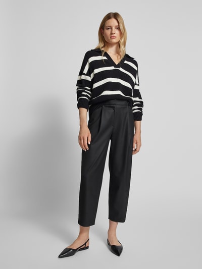 P&C* curated by Anouk Yve Gebreide pullover met streepmotief - capsulegarderobe Zwart - 1