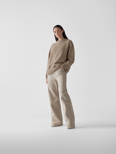 LouLou Studio Pullover aus Woll-Kaschmir-Mix  Beige meliert 1