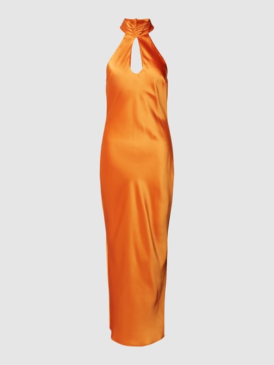 Gina Tricot Kleid mit Neckholder Modell 'KEYHOLE' Neon Orange 2