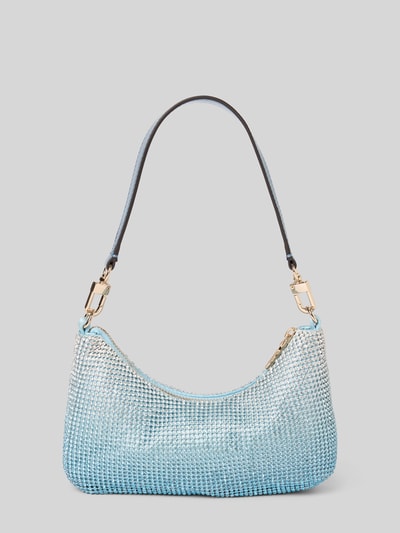Guess Handtas met strass-steentjes, model 'ZALINA' Lichtblauw - 4