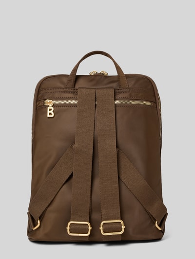 BOGNER Rucksack mit Logo-Applikation Modell 'Maxi' Dunkelbraun 4