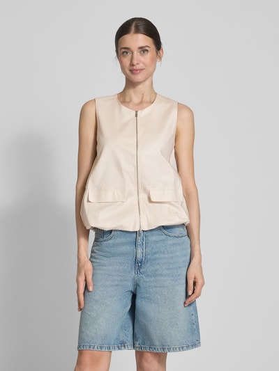 Smith and Soul Gilet met tweewegsritssluiting en klepzakken Zand - 4