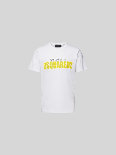 Dsquared2 T-Shirt mit Label-Print Weiss 2