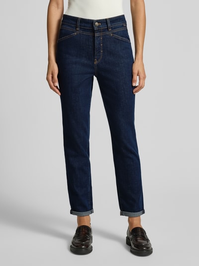 Marc Cain Regular Fit Jeans mit fixierten Beinabschlüssen Marine 4