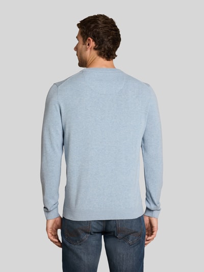 Tom Tailor Regular Fit Pullover aus reiner Baumwolle Hellblau 5
