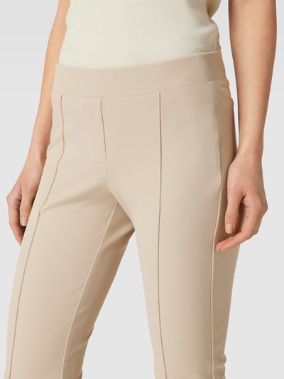 Cambio Stoffen broek met siernaden, model 'RANEE EASY KICK' Camel - 3