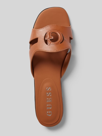 Guess Slides mit Label-Detail Modell 'CIELLA' Cognac 3