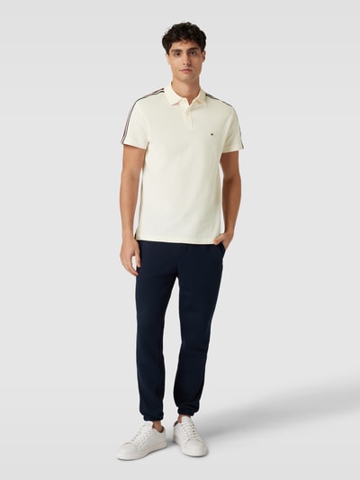 Tommy Hilfiger Regular fit poloshirt met contraststrepen Beige - 1