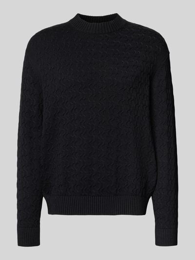 SELECTED HOMME Relaxed fit pullover van puur katoen, model 'PHILIP' Zwart - 2