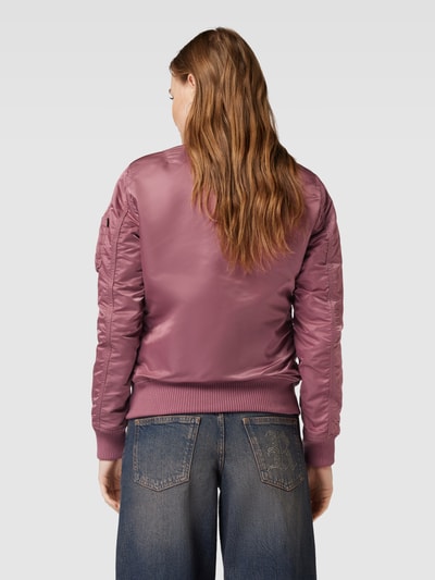 Alpha Industries Bomberjack met labeldetail Rosé - 5