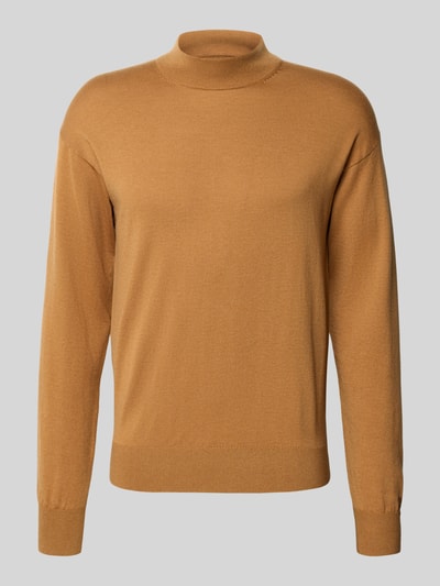 Scotch & Soda Strickpullover mit gerippten Abschlüssen Camel 2