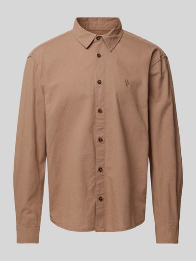 REVIEW Loose Fit Freizeithemd aus Baumwoll-Leinen-Mix Mud 2