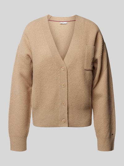 Tommy Hilfiger Cardigan mit aufgesetzter Brusttasche Beige 1