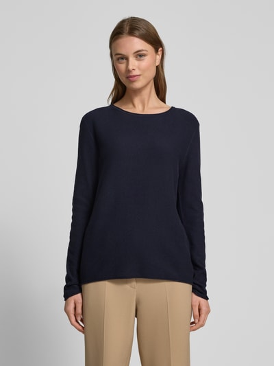 Tom Tailor Regular Fit Strickpullover mit Baumwoll-Anteil Dunkelblau 4