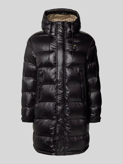 Blauer Usa Regular Fit Steppmantel mit Logo-Applikation Modell 'Aldrich' Black 2