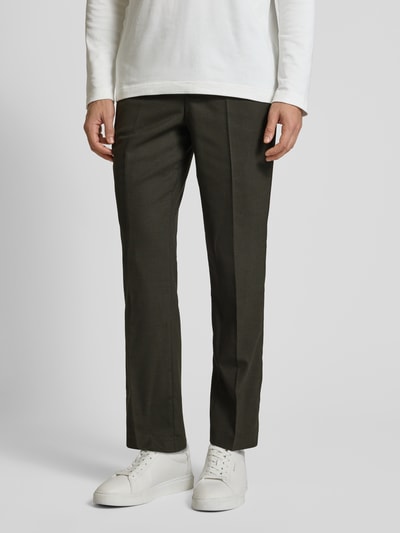 SELECTED HOMME Regular fit pantalon met viscose, model 'NEIL' Olijfgroen - 4