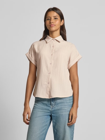 ZABAIONE Hemdbluse mit Knopfleiste Beige 4