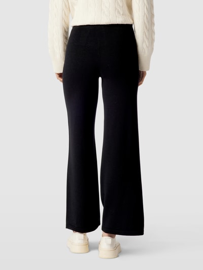 MaxMara Leisure Flared broek in gebreide look, model 'Ragtime' Zwart - 5